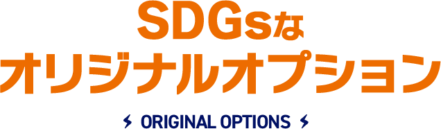 SDGsなオリジナルオプション ORIGINAL OPTIONS