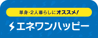 単身・2人暮らしにオススメ！ エネワンハッピー