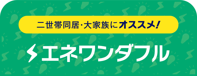 二世帯同居・大家族にオススメ！ エネワンダフル